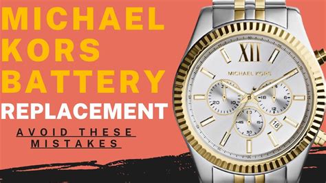 cambiare batteria orologio michael kors|diy Michael Kors watch battery.